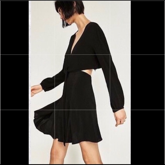 open back wrap dress